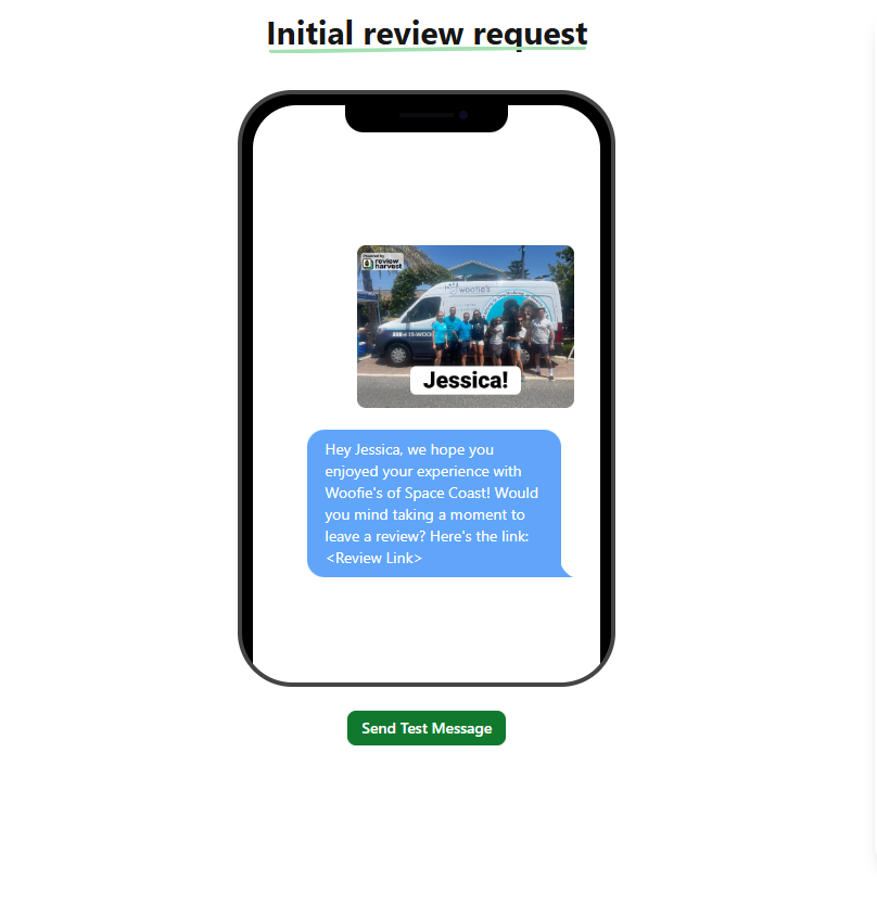 A review request message